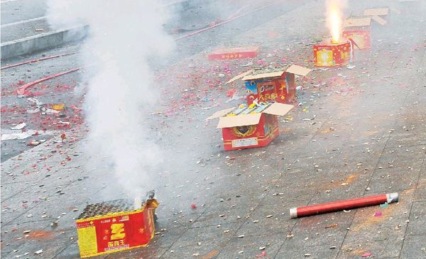 一掛鞭炮帶走多少清新空氣？